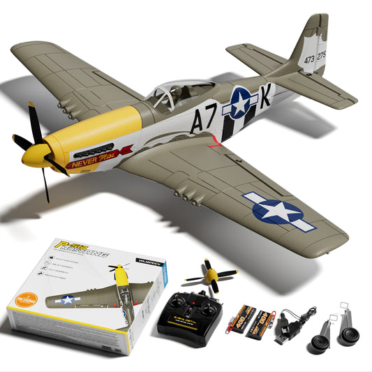 VOLANTEXRC 500MM Mustang P51 Brushless with Gyro Stabilizer 76802