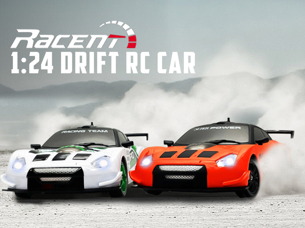 RACENT Drift King : 1:24 4WD RC, 10MPH, lumières LED