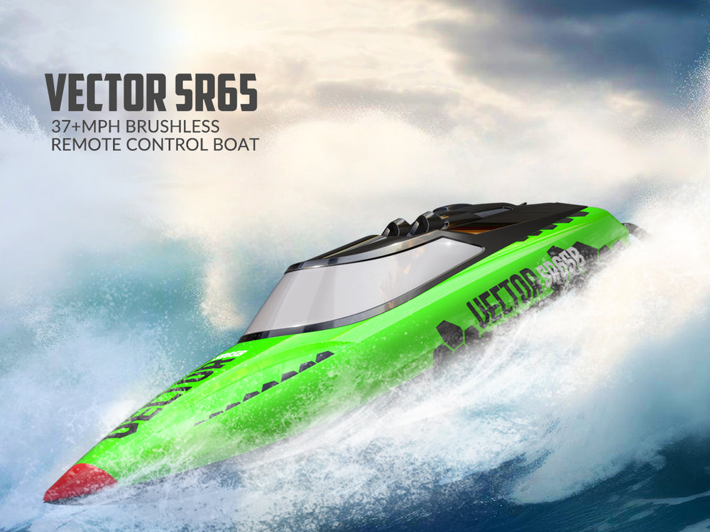 VectorSR65B High-Speed Brushless RC Boat 37MPH Self-righting Reverse RTR