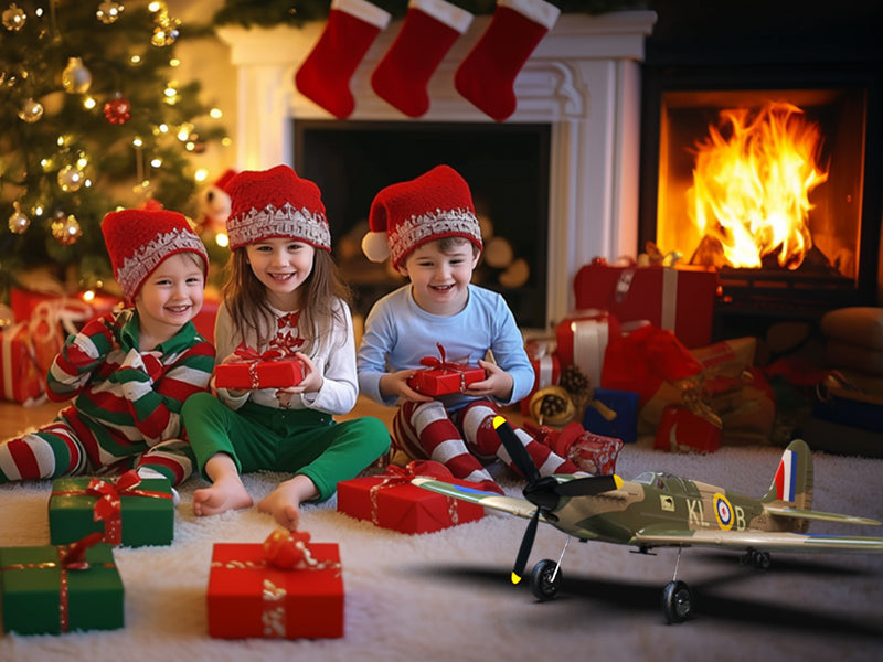 VOLANTEXRC P51D Mustang 4Ch Avions RC débutants avec stabilisateur Xpilot One-key Aerobatic (761-5) RTF