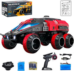 RACENT Monster Trucks 1:12 15kmh with Colorful Led Lights (Red)