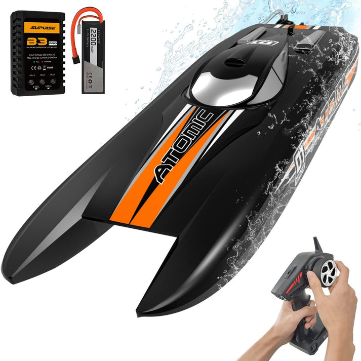 1pcs Motor-brushless-2218/2600KV for RC Racing Boat Vector SR65 & Atomic Black-EXHOBBY LIMITED.