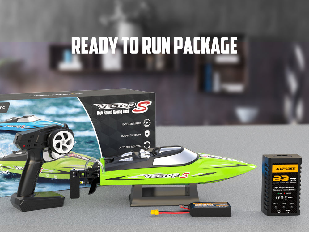 VOLANTEXRC VectorS Brushless RC Boat - 37MPH Self-Righting