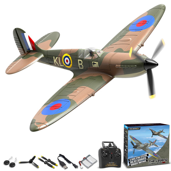 Spitfire Warbird RC Airplane with Gyro-VOLANTEXRC