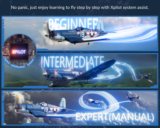 VOLANTEXRC 500MM Corsair F4U Brushless with update motor 76803