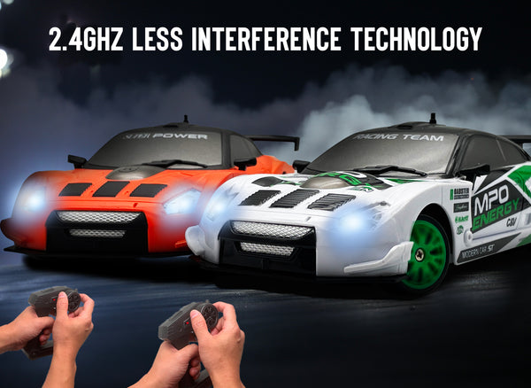 RACENT Blaze Racer: 1:24 Scale RC, 10MPH, LEDs, Drift