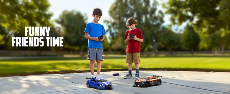 RACENT 1:16 RC Drift Car 4WD 18 KM/H, 2 Batteries, Modèle Sport Jouets Véhicule pour Enfants, Garçons, Adultes