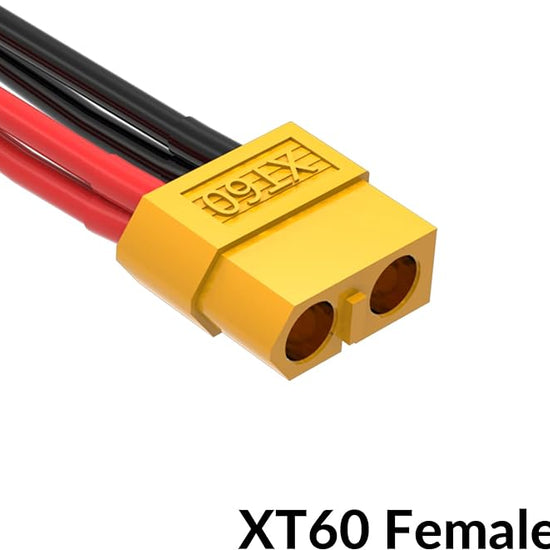 SUPULSE 2pc XT60 Y Splitter Cable, 1 Female to 2 Male for RC Planes-EXHOBBY LIMITED.