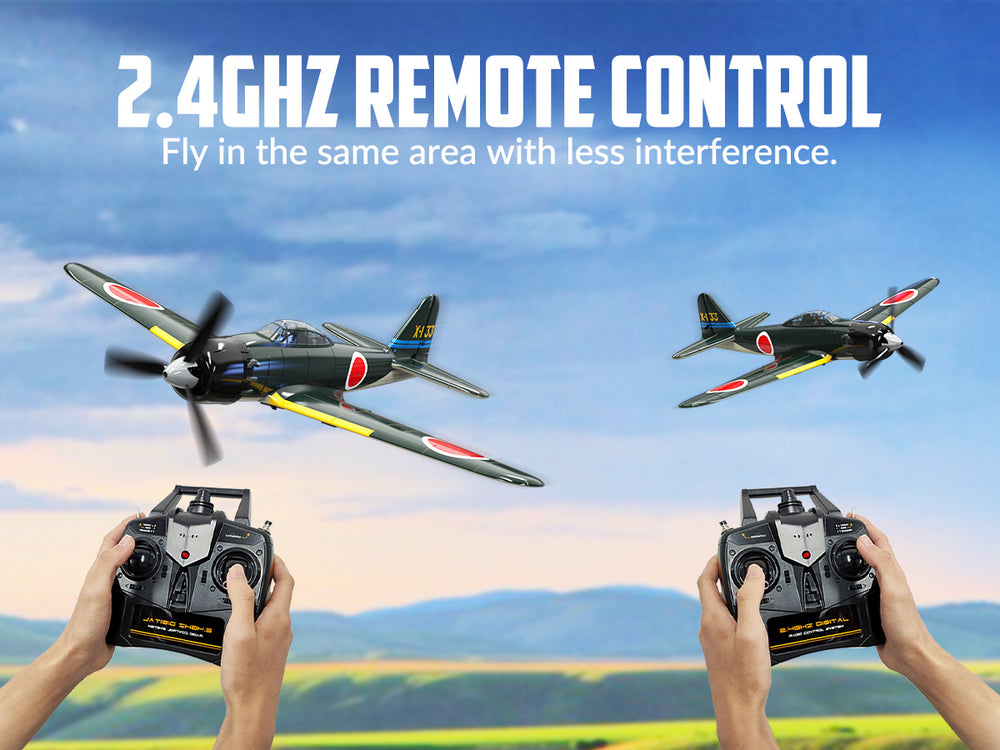 VOLANTEXRC Zero (RTF) 4-CH 400mm RC Warbird with XPilot Gyro