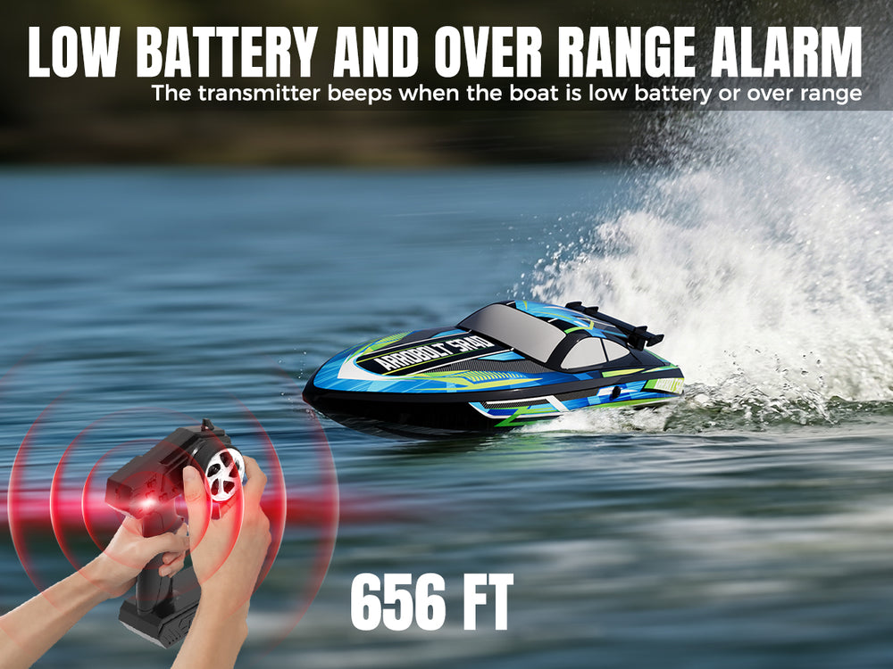 VOLANTEXRC Green SR40 Bateau RC sans balais 30+MPH (79705)