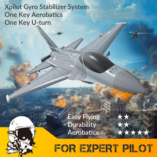 VOLANTEXRC F16 Fighting Falcon 4CH RTF RC Jet avec Xpilot (76110)