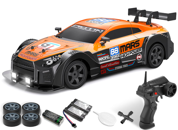 RACENT 1:16 RC Drift Car 4WD 18KM/H, 2 Batteries, Sport Model Toys Vehicle for Kids, Boys, Adults