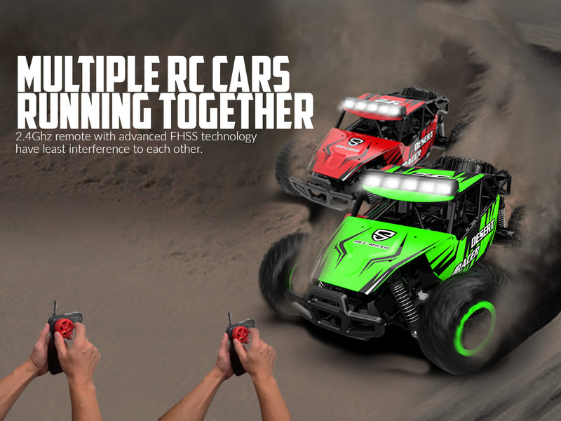 Racent Racer Rock Crawler Desert Racer télécommandé tout-terrain à l'échelle 1:16