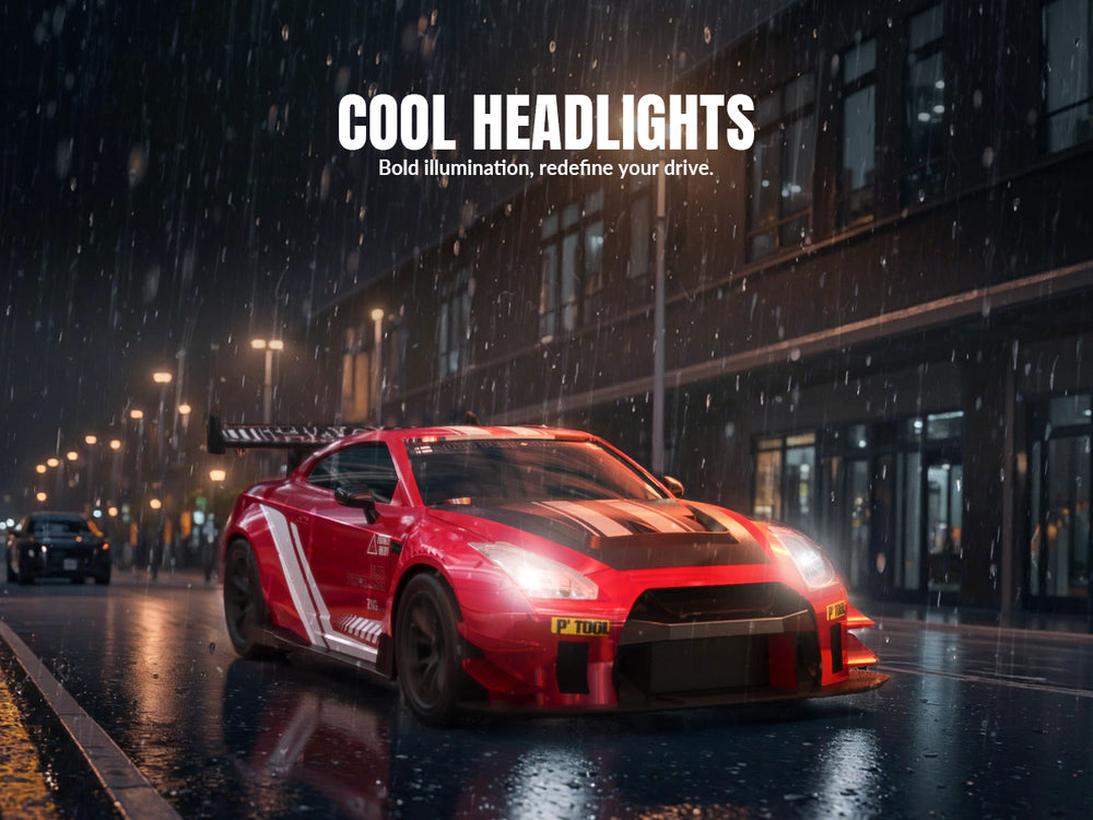 RACENT 1/20 4WD RC Drift Car - Échappement à brume & Proportionnel (ROUGE)