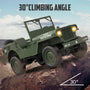 RACENT RC Crawler Simulation à l'échelle 1:10 d'une voiture tout-terrain polyvalente 2.4G 1941 Mb Scaler Willys Jeep