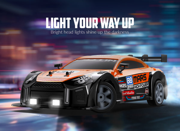 RACENT 1:16 RC Drift Car 4WD 18KM/H, 2 Batteries, Sport Model Toys Vehicle for Kids, Boys, Adults