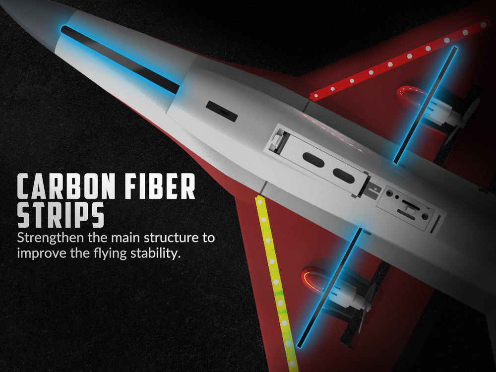 VOLANTEXRC F-16 Fighting Falcon RC Jet - 40min Flight, Xpilot & Carbon Fiber RTF