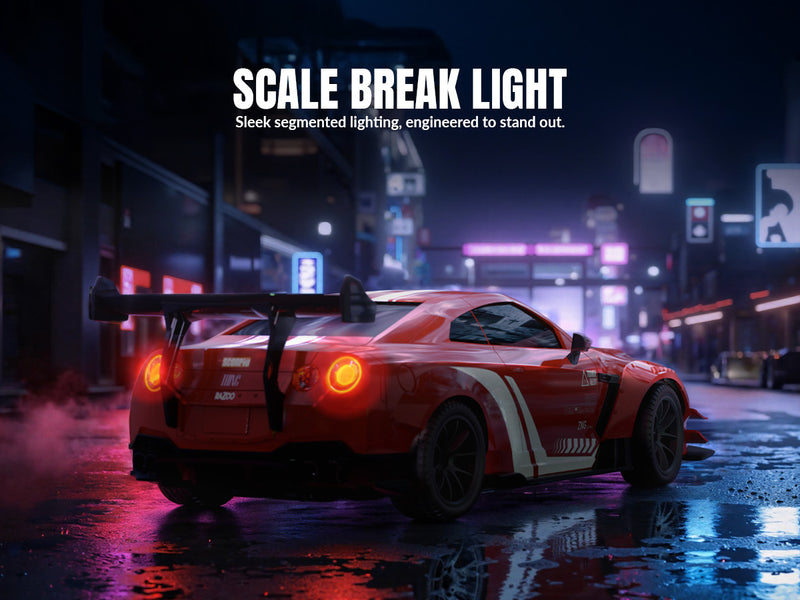 RACENT 1:20 RC Drift Car 4WD, 2 Batteries, Dual Motor RED