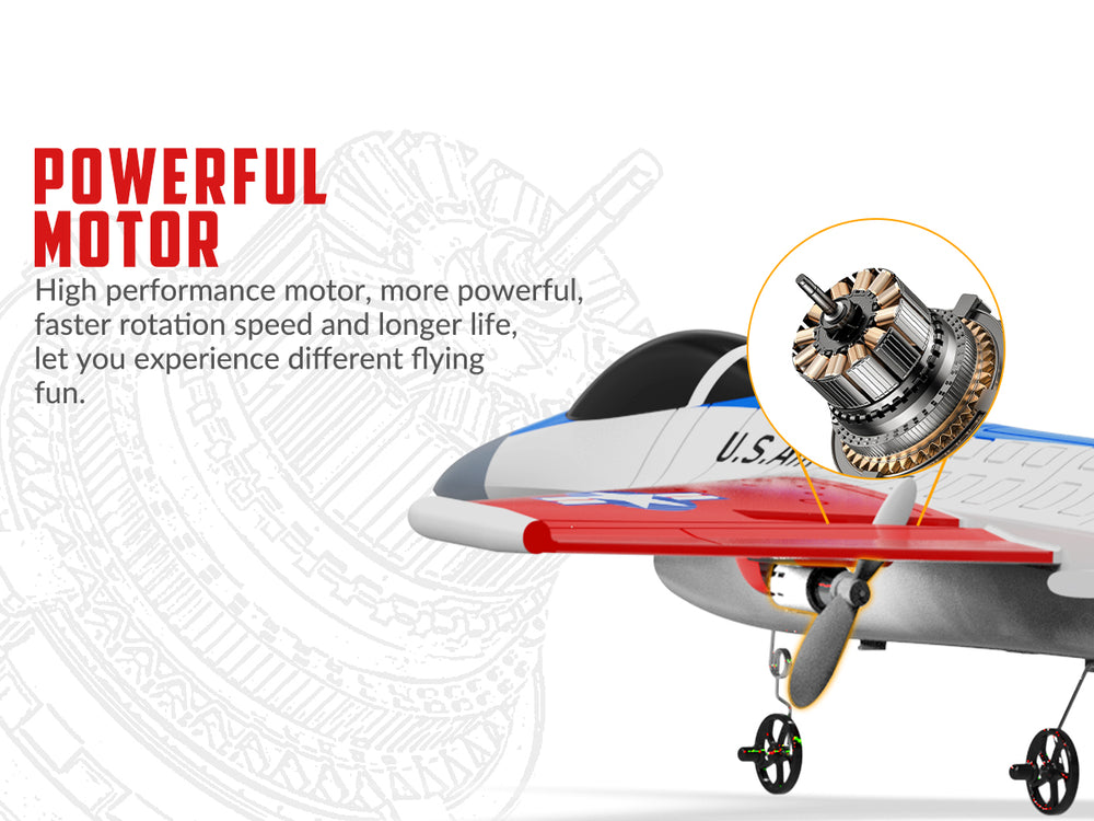VOLANTEXRC F-16 Fighting Falcon RC Jet - 40min Flight, Xpilot & Carbon Fiber RTF