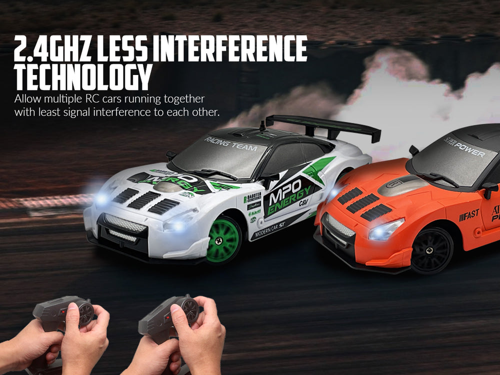 RACENT Drift King : 1:24 4WD RC, 10MPH, lumières LED
