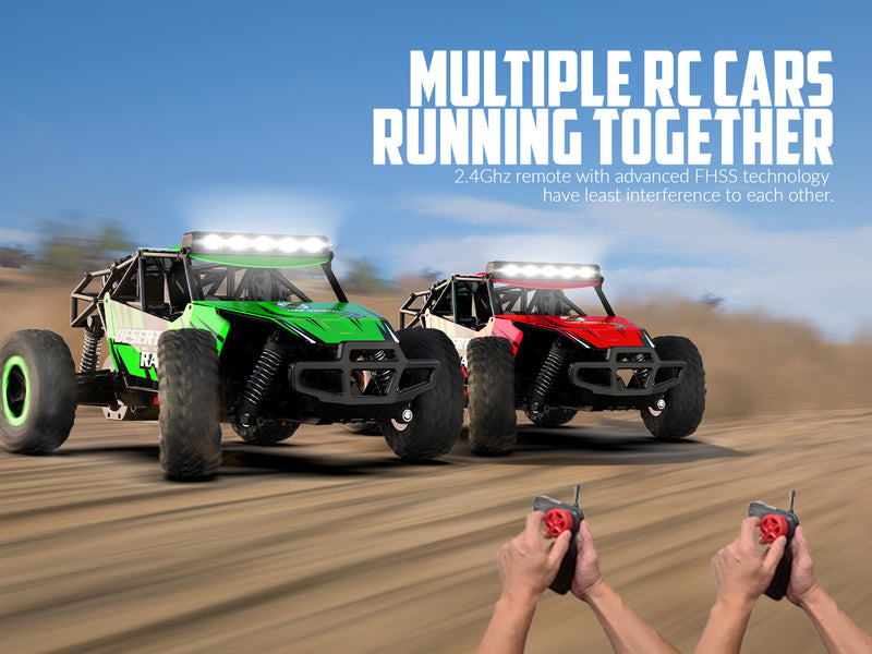 Racent Racer Rock Crawler Desert Racer télécommandé tout-terrain à l'échelle 1:16