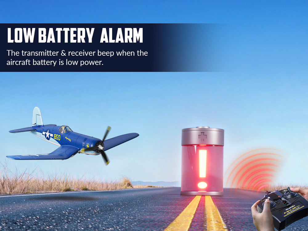 VOLANTEXRC Avion RC sans balais Corsair F4U - 500mm RTF