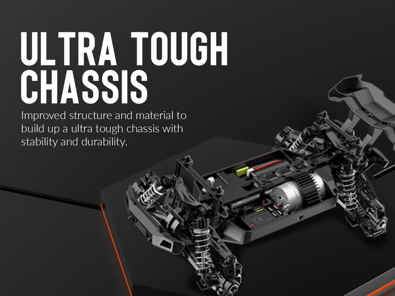 RACENT Échelle 1:16 SandStorm 30MPH High Speed ​​4WD 2.4 GHz RC Monster Truck (785-6)