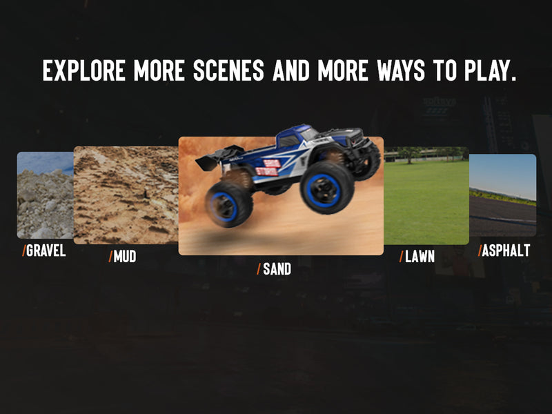 RACENT Échelle 1:16 SandStorm 30MPH High Speed ​​4WD 2.4 GHz RC Monster Truck (785-6)