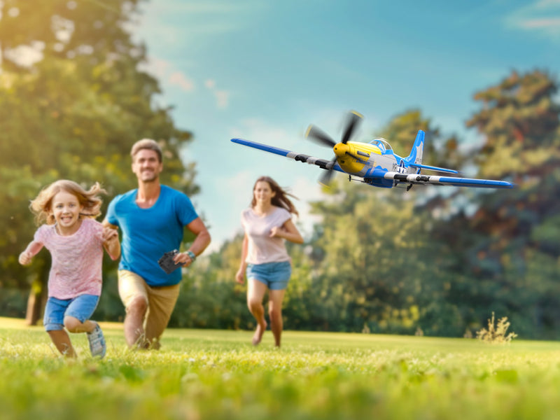 VOLANTEXRC Mustang P51 (RTF) 4CH 400mm avec Gyroscope (15.7'') 76105