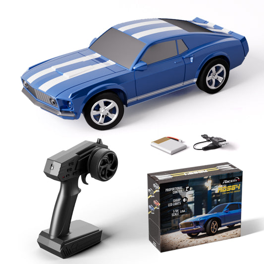 RACENT 1/20 4WD RC Drift Car - Échappement à brume & Proportionnel (ROUGE)