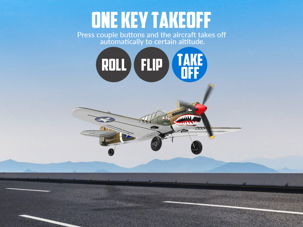 VOLANTEXRC Warhawk P40 (RTF) 4CH 400mm Pour débutants (15,7'') 76113