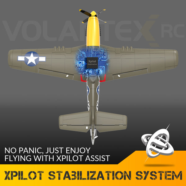 VOLANTEXRC 500mm P-51D Mustang (76802) PNP without Radio, Battery & Charger