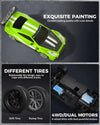 RACENT 1:20 RC Drift Car 4WD, LED Light, 2 Batteries, Dual Motor GREEN