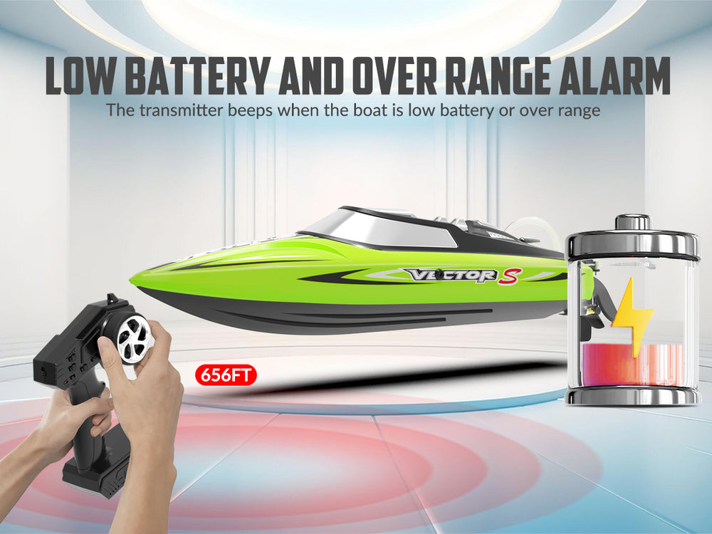 VOLANTEXRC VectorS Brushless RC Boat - 37MPH Self-Righting