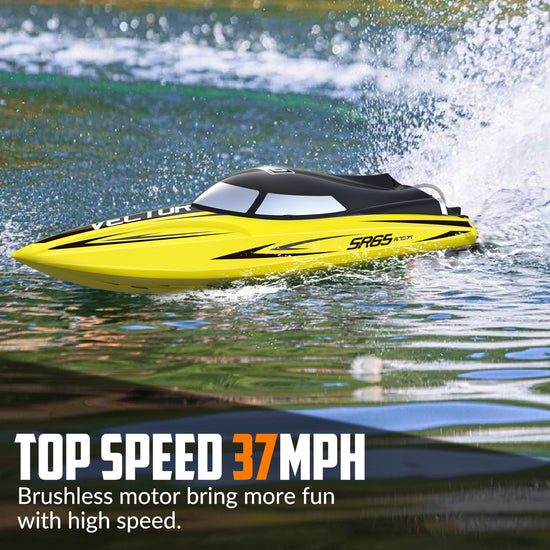 "Racing boat speeding at high speed of 35mph for thrilling water sports event"