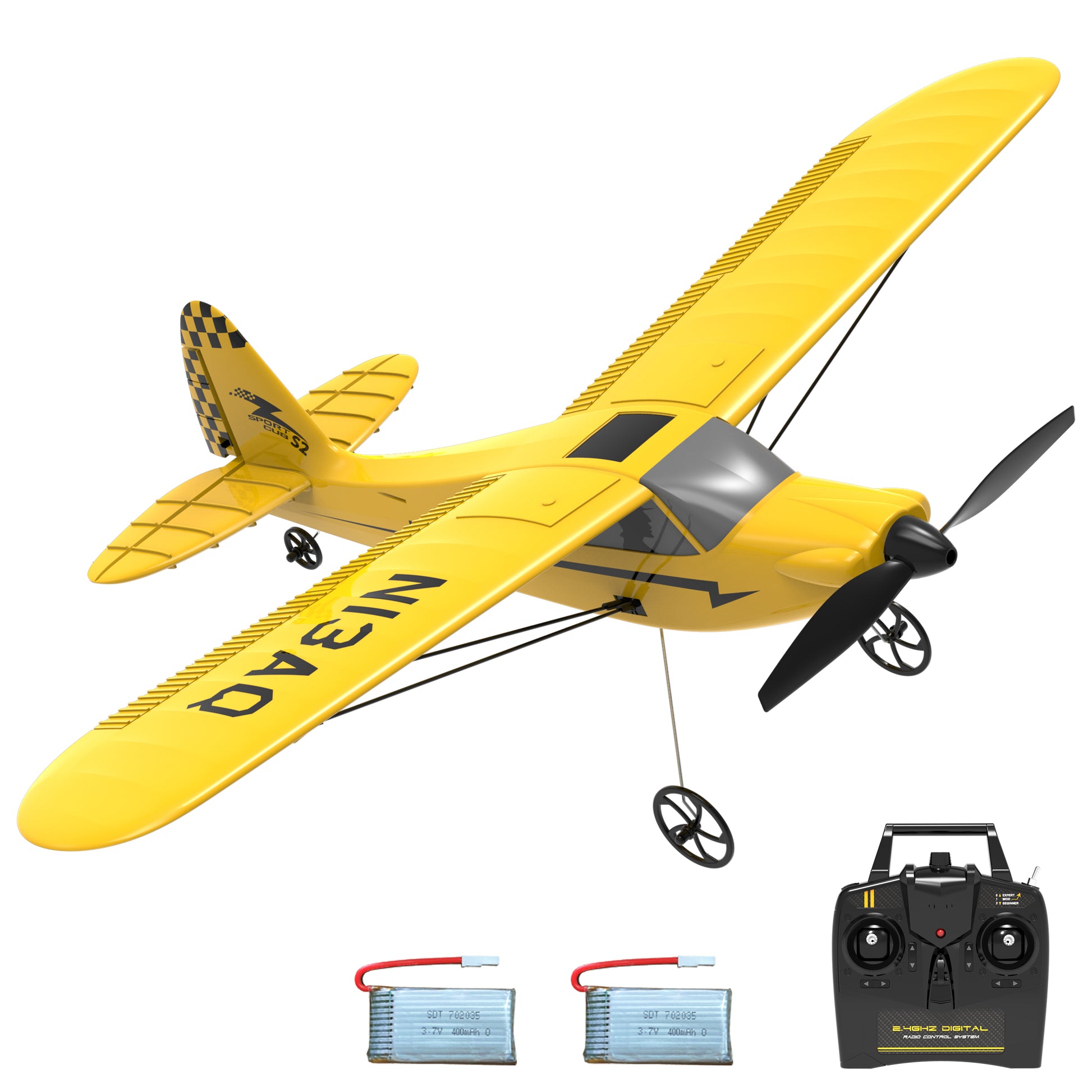 2pcs Motor Coreless φ8mm for RC Airplane Trainstar Mini & Sport Cub Yellow-EXHOBBY LIMITED.