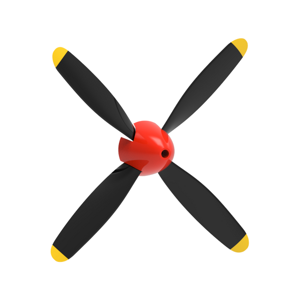 Propeller Full Set for RC Airplane P51 Mustang V2 (Red)