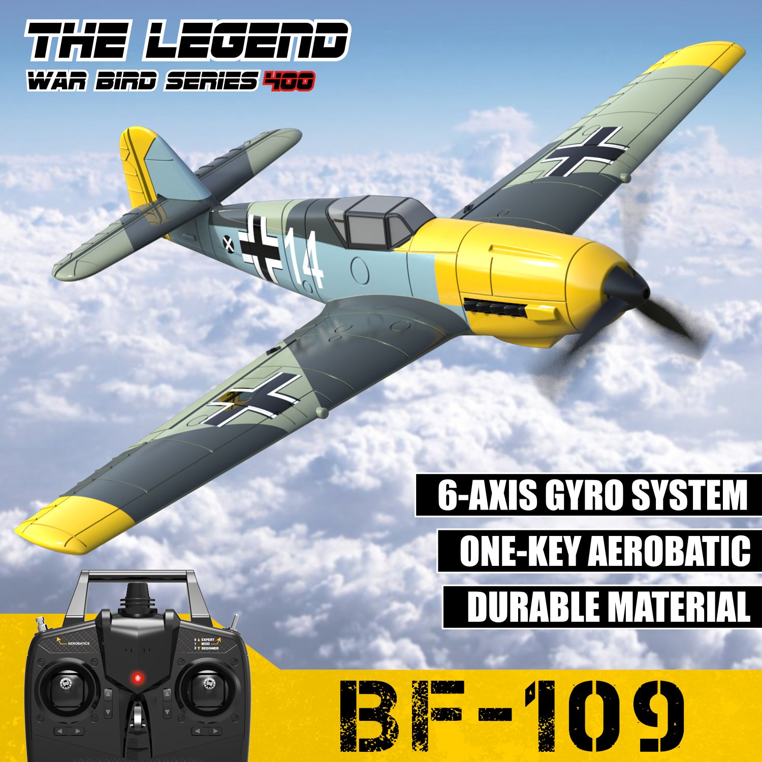BF109 4-CH RC Airplane