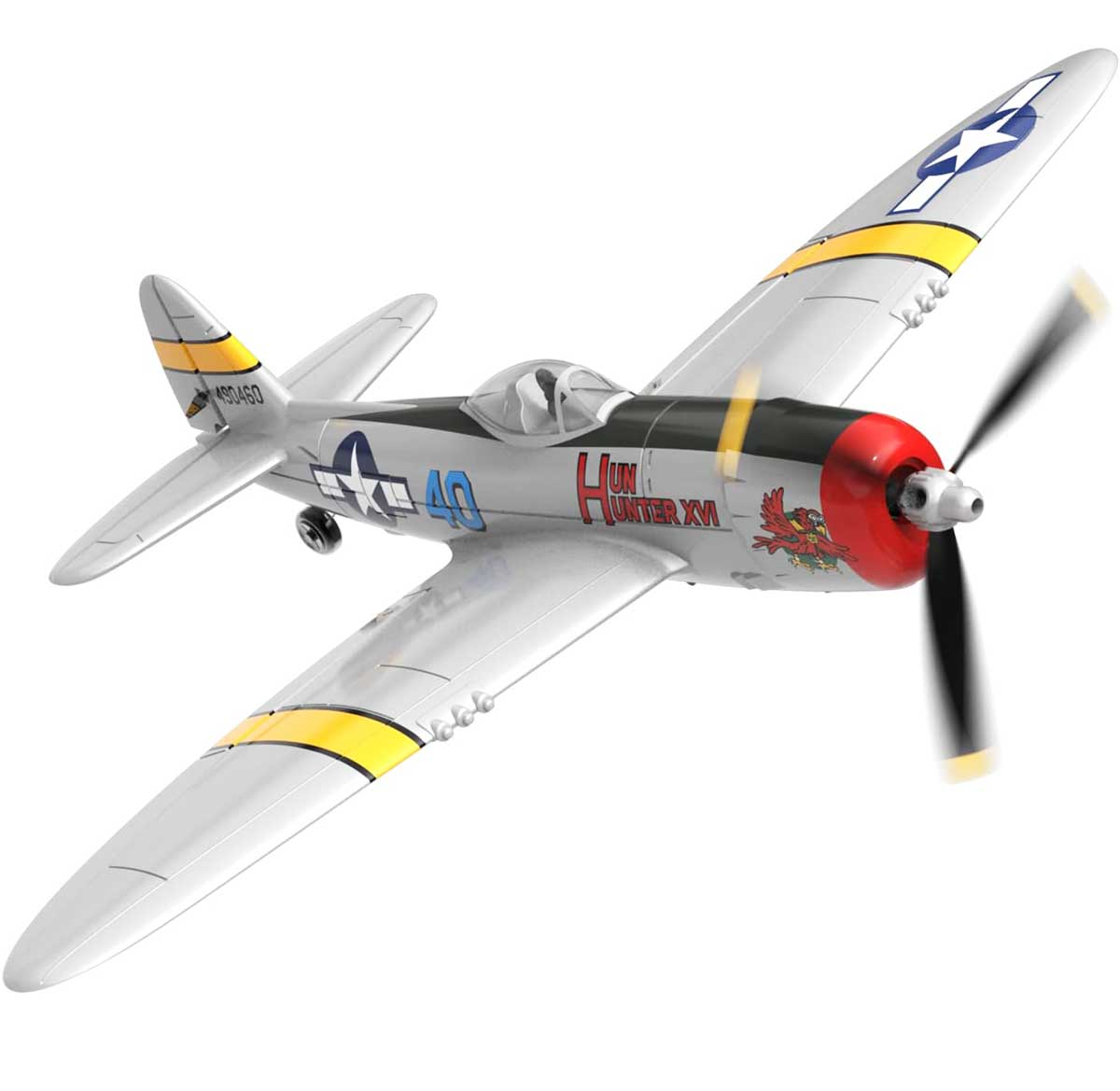 VOLANTEXRC P47 Thunderbolt 4ch Remote Control Airplane for Beginners Xpilot Gyro Stabilizer-EXHOBBY LIMITED.