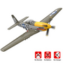 VOLANTEXRC 500mm P-51D Mustang (76802) PNP without Radio, Battery & Charger