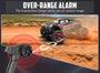 Racent Voiture télécommandée 4WD Off-Road RC Monster Truck Échelle 1:16 30MPH Haute Vitesse Véhicule RC Tout Terrain pour Enfants ou Adultes (785-5) (Rouge)