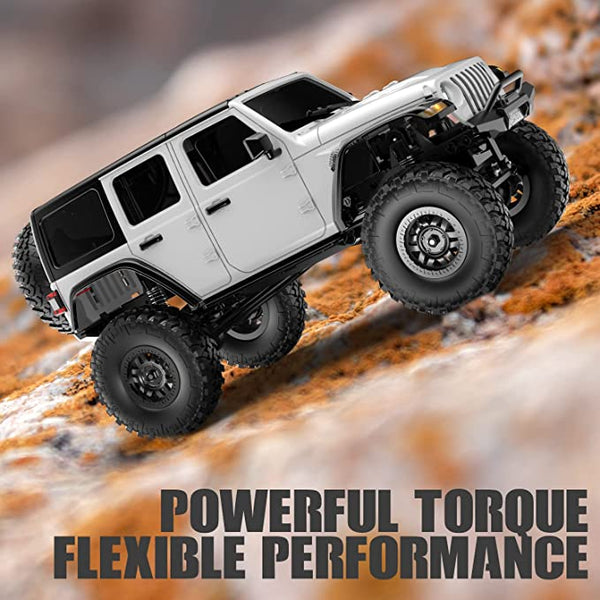 RACENT 1/24 Crawler RC Monster Truck Escalade avec lumière LED (787-1 Blanc)