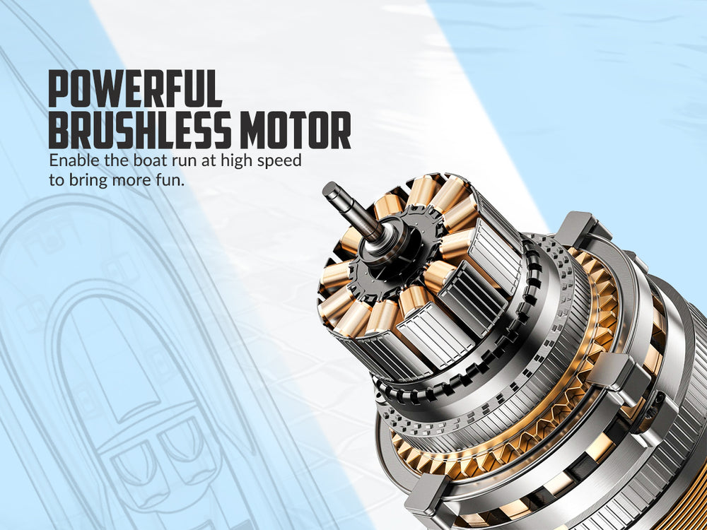 VectorSR65B High-Speed Brushless RC Boat 37MPH Self-righting Reverse RTR