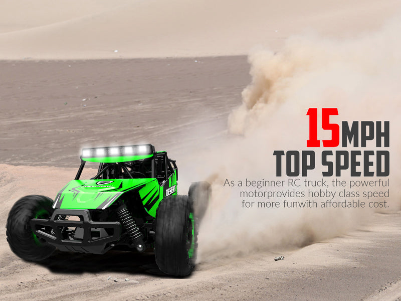 Racent Racer Rock Crawler Desert Racer télécommandé tout-terrain à l'échelle 1:16