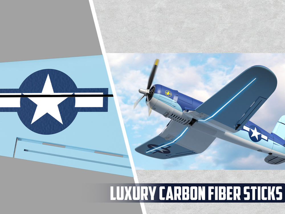 VOLANTEXRC Avion RC sans balais Corsair F4U - 500mm RTF