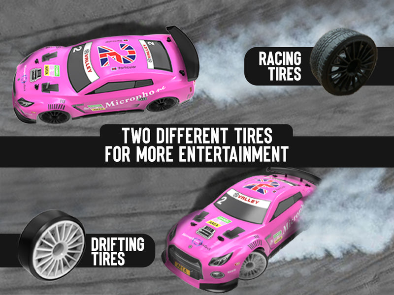 Racent Télécommande Drift Car 2.4Ghz Échelle 1:14 RC Sport Racing Cars 4WD RTR Haute Vitesse RC Véhicule avec Lumières LED