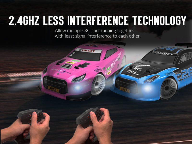 Racent Télécommande Drift Car 2.4Ghz Échelle 1:14 RC Sport Racing Cars 4WD RTR Haute Vitesse RC Véhicule avec Lumières LED