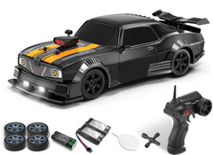 RACENT 1:16 RC Drift Car, 2,4 Ghz 4WD 18 KM/H Voiture télécommandée avec brouillard de pulvérisation, 2 batteries