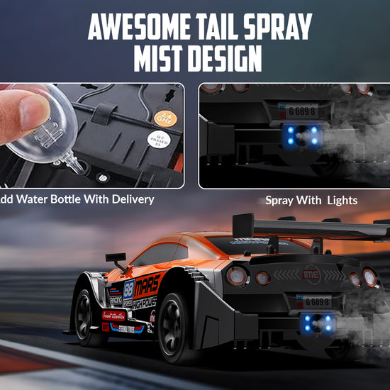 RACENT 1:16 RC Drift Car 4WD 18KM/H, 2 Batteries, Sport Model Toys Vehicle for Kids, Boys, Adults-EXHOBBY LIMITED.