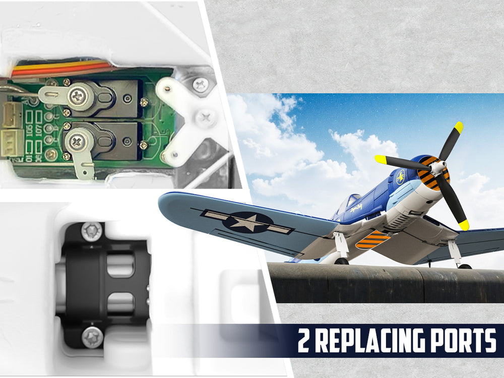 VOLANTEXRC Avion RC sans balais Corsair F4U - 500mm RTF